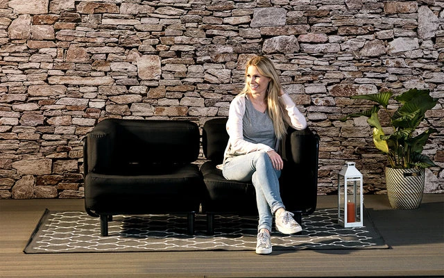 One Bar Element 1 Aufblasbarer Sessel / Sitzelement Light Grey / Red 1 One Bar Element 1 Aufblasbarer Sessel / Sitzelement Light Grey / Red