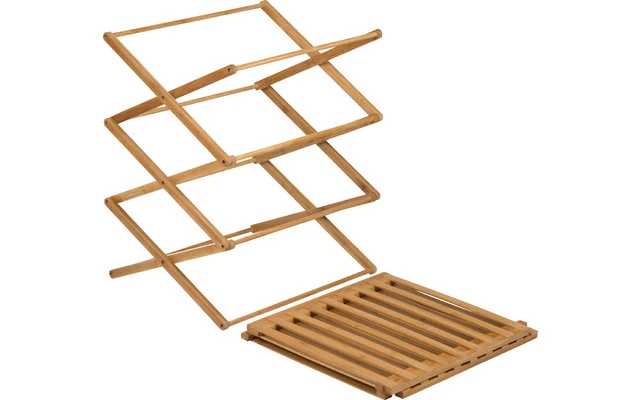 Bo-Camp Urban Outdoor Fitzroy Bambus Faltschrank 4 Fächer 2 Bo-Camp Urban Outdoor Fitzroy Bambus Faltschrank 4 Fächer – Bild 2