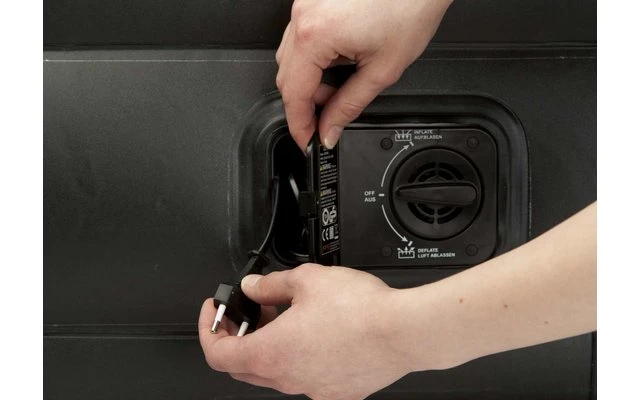 Happy People Deluxe Luftbett 196 X 97 X 47cm Grün/beige 4 Happy People Deluxe Luftbett 196 X 97 X 47cm Grün/beige – Bild 4