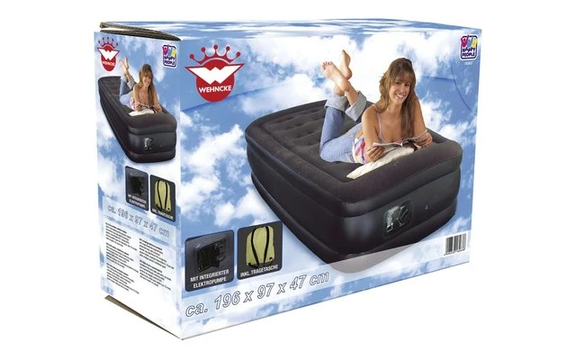 Happy People Deluxe Luftbett 196 X 97 X 47cm Grün/beige 6 Happy People Deluxe Luftbett 196 X 97 X 47cm Grün/beige – Bild 6