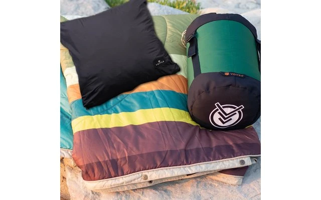 Voited Recycled Ripstop Reisedecke Camp Vibes / Tree Green 1 Voited Recycled Ripstop Reisedecke Camp Vibes / Tree Green