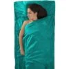 Sea To Summit Silk/Cotton Travel Liner Reiseschlafsack Inlett Traveller Mit Kopfkissenfach Sea Foam
