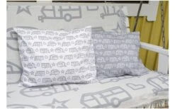 Pufz Kopfkissenbezug Wohnmobil Grau/weiß -Camping Gear Günstiges Camping Geschäft 553423 3688144