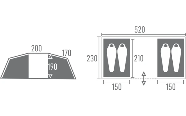 Tambu Bara Vis à Vis 4 Personen Familien Zelt Navy Blau 1 Tambu Bara Vis à Vis 4 Personen Familien Zelt Navy Blau