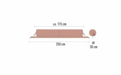 Bent Verbindbare Kissenrolle Zip Lounger XL 175 X 30 Cm Ocker -Camping Gear Günstiges Camping Geschäft 612391 4437127