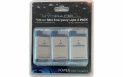 HydraCell Mini-Notlicht Grau/blau Im 3-er Vorratspack