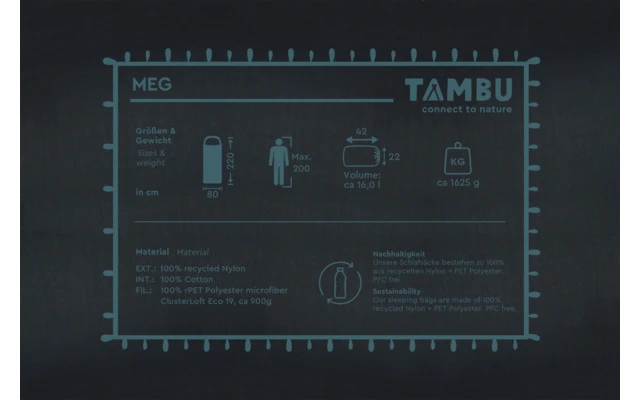 Tambu Meg Deckenschlafsack 220 X 80 Cm Gelb / Orange 1 Tambu Meg Deckenschlafsack 220 X 80 Cm Gelb / Orange