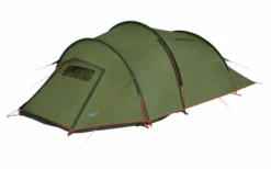 High Peak Falcon 3 LW Lightweight 3 Personen Tunnelzelt Aluminium Gestänge Olive/rot -Camping Gear Günstiges Camping Geschäft 733028 4904024