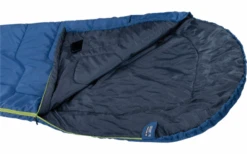 High Peak Easy Travel Trapez Mumienschlafsack Mit Kapuze Blau/dunkelblau
