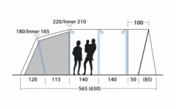 Outwell Avondale 6PA Tunnelzelt -Camping Gear Günstiges Camping Geschäft 748511 5008592
