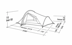 Robens Challenger 3XE Tunnelzelt Grün -Camping Gear Günstiges Camping Geschäft 771890 5131130
