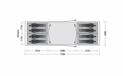 Easy Camp Huntsville Twin 800 Tunnelzelt Für 8 Personen -Camping Gear Günstiges Camping Geschäft 782504 5172620