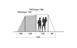 Easy Camp Huntsville 400 Tunnelzelt Für 4 Personen -Camping Gear Günstiges Camping Geschäft 782849 5185709