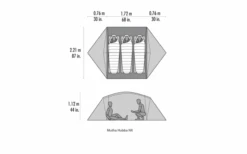 MSR Mutha Hubba NX V2 3 Personen Weiß -Camping Gear Günstiges Camping Geschäft 819866 5300270